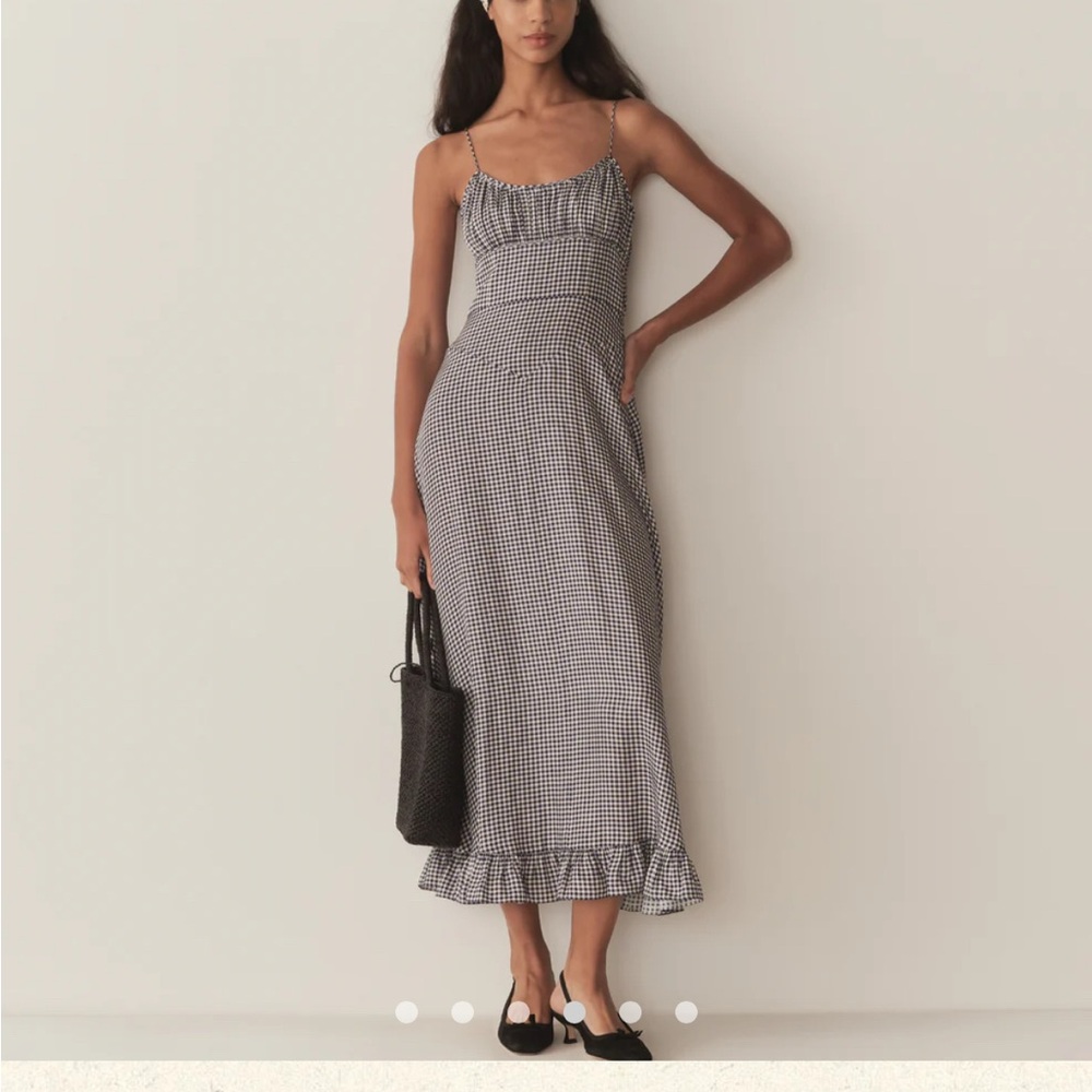 Doen - Rosaria Dress (Elegant Black and White Gingham Dress)